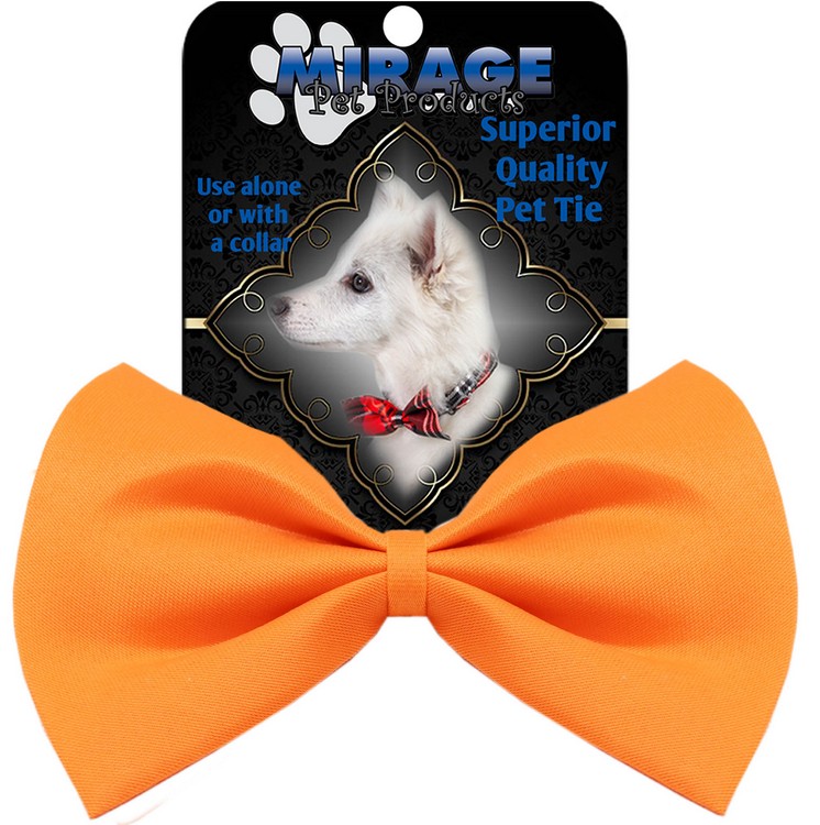 Plain Orange Bow Tie